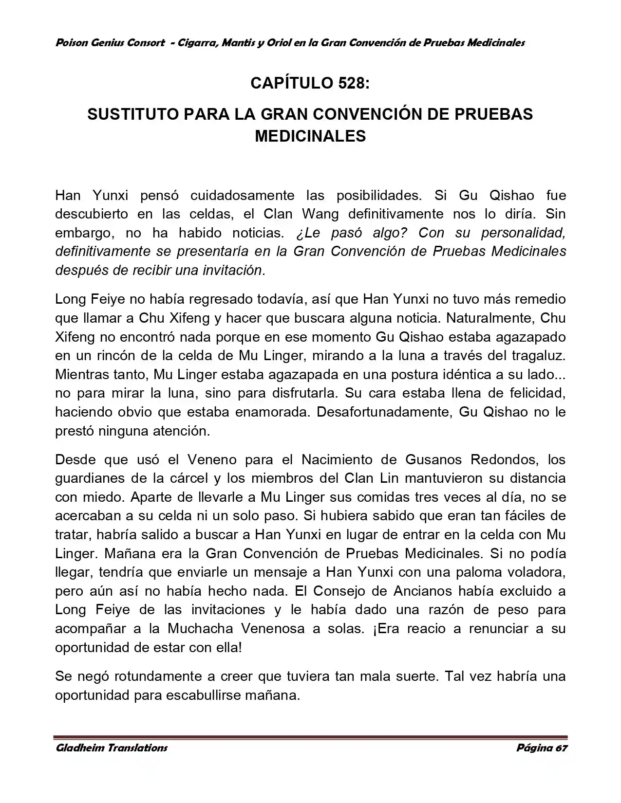 Poison Genious Consort (Novela) - Capítulo 367 - Página 67 - LectorTMOo