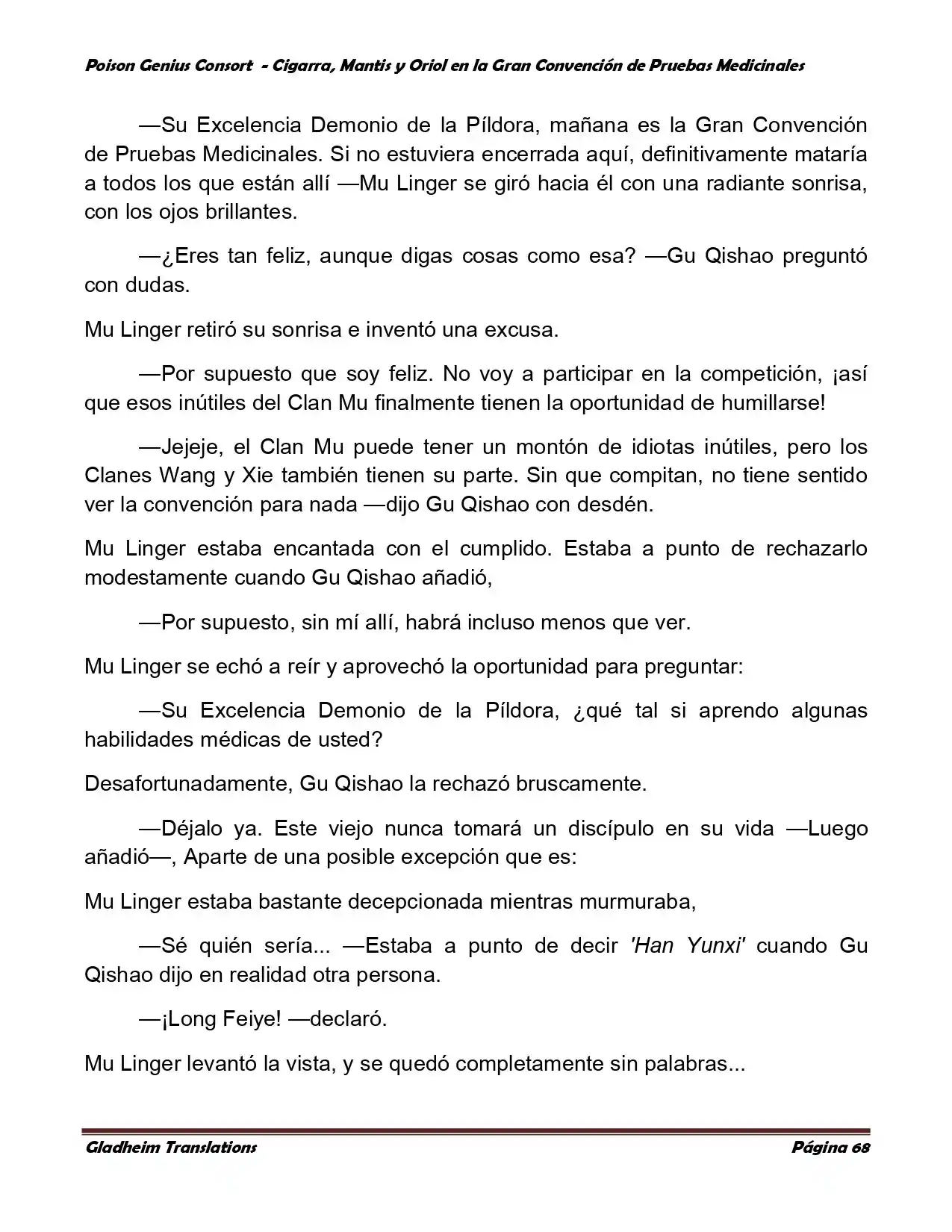 Poison Genious Consort (Novela) - Capítulo 367 - Página 68 - LectorTMOo