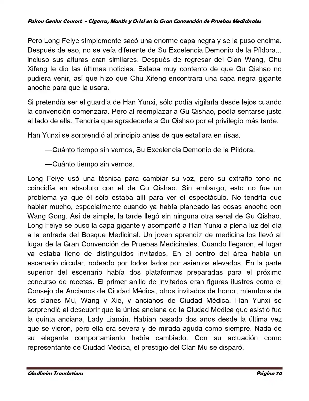 Poison Genious Consort (Novela) - Capítulo 367 - Página 70 - LectorTMOo