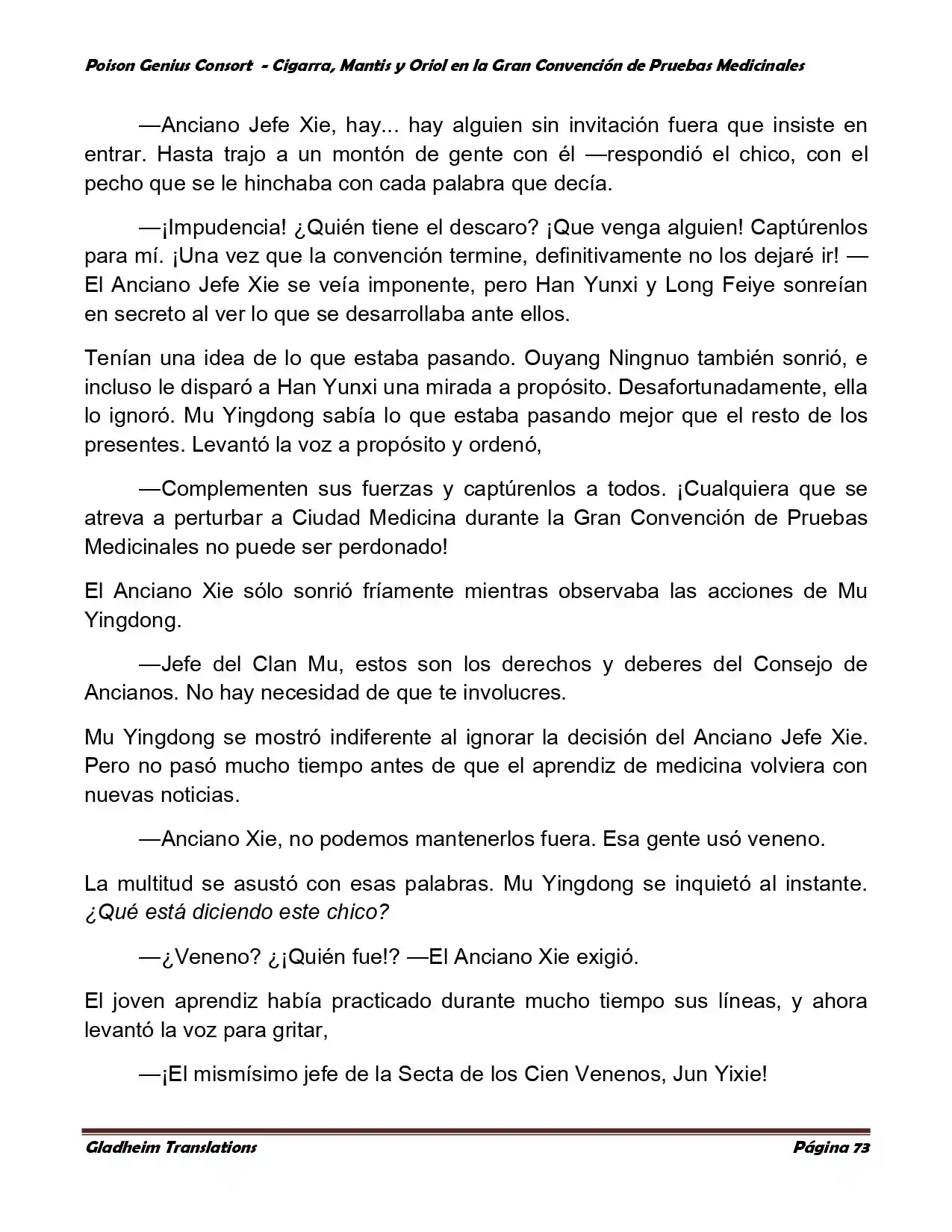 Poison Genious Consort (Novela) - Capítulo 367 - Página 73 - LectorTMOo