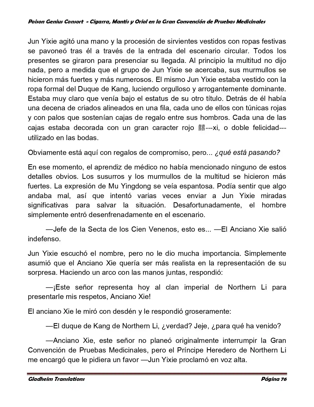 Poison Genious Consort (Novela) - Capítulo 367 - Página 76 - LectorTMOo