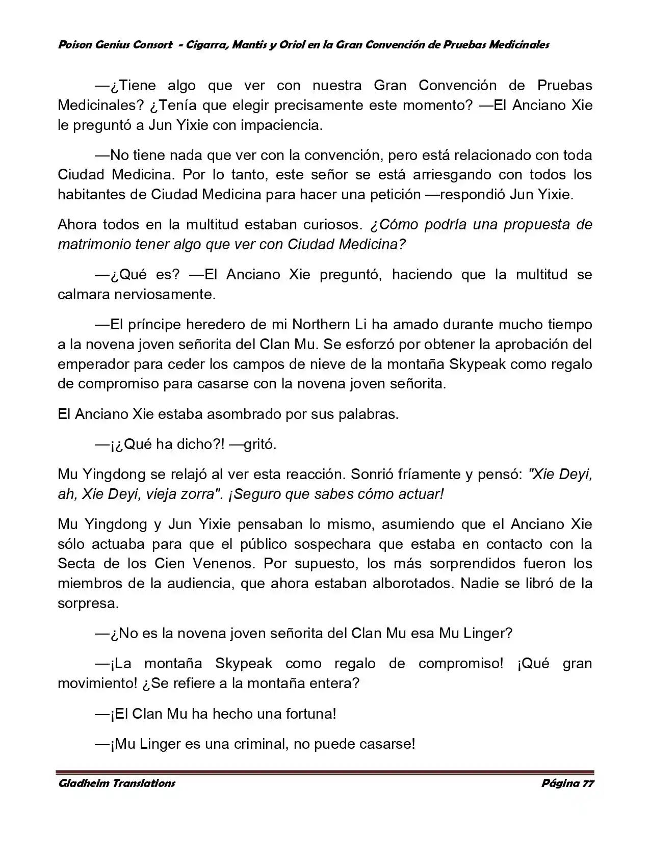 Poison Genious Consort (Novela) - Capítulo 367 - Página 77 - LectorTMOo
