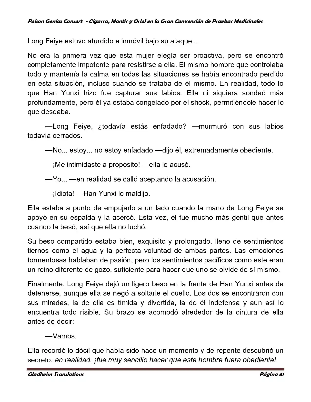 Poison Genious Consort (Novela) - Capítulo 368 - Página 62 - LectorTMOo