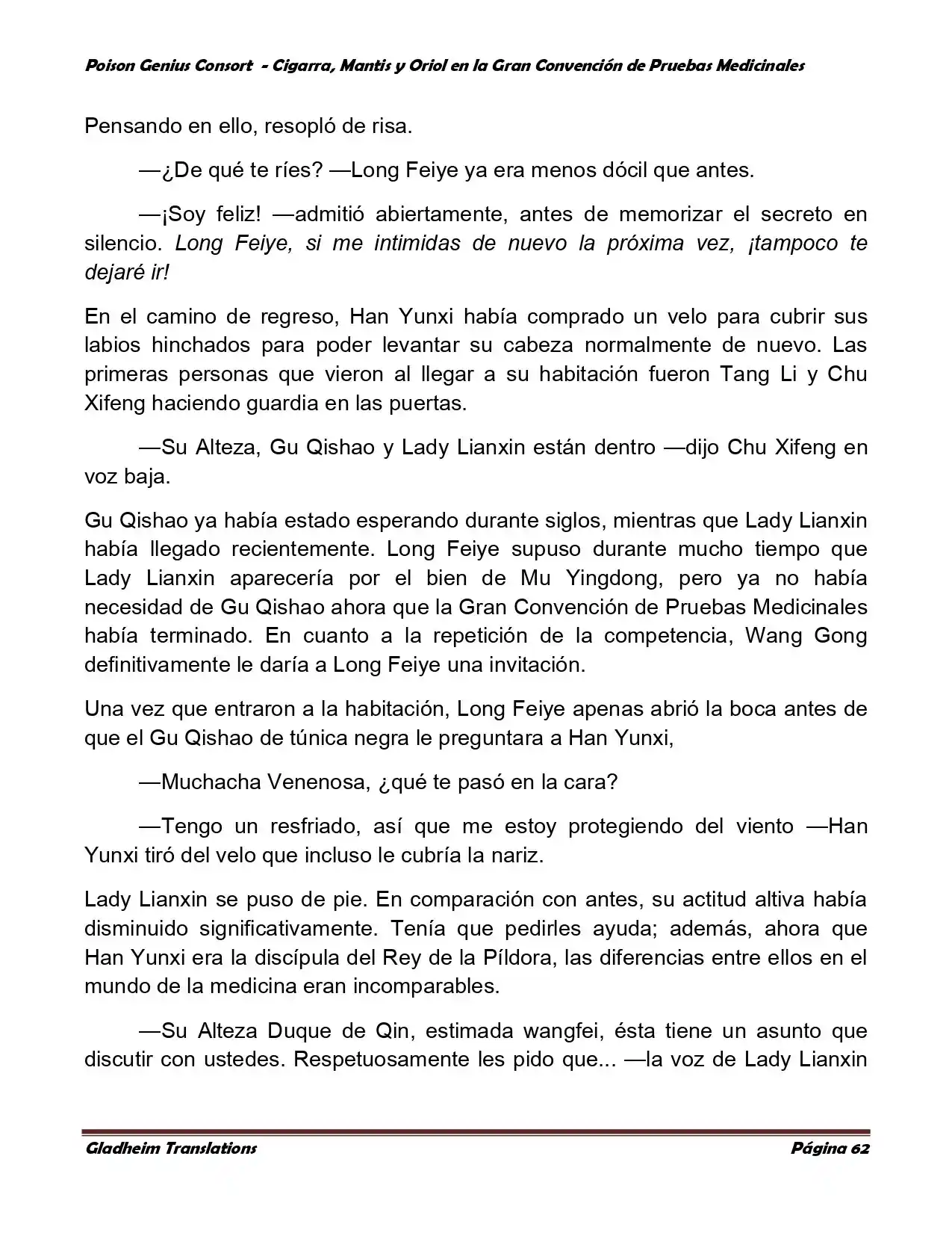 Poison Genious Consort (Novela) - Capítulo 368 - Página 63 - LectorTMOo
