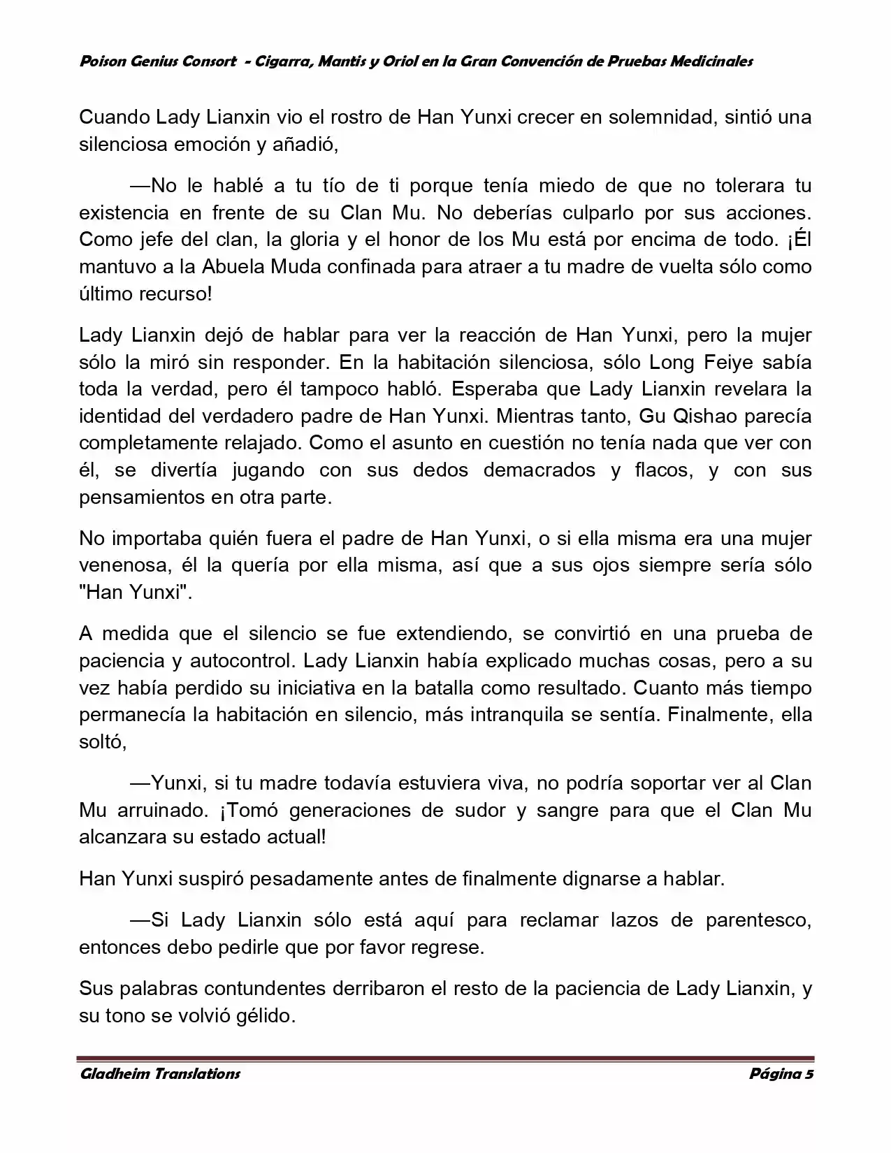 Poison Genious Consort (Novela) - Capítulo 369 - Página 5 - LectorTMOo