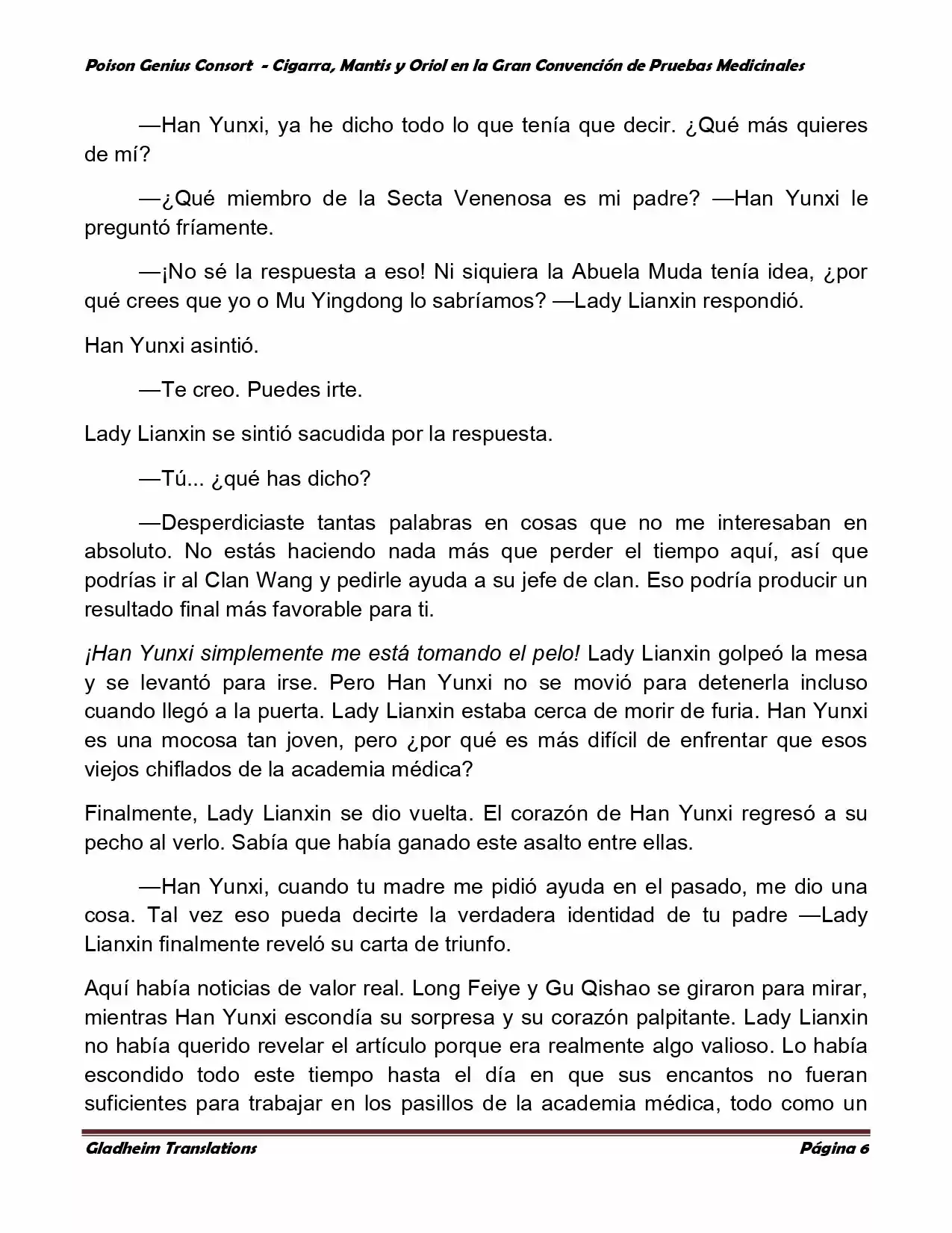 Poison Genious Consort (Novela) - Capítulo 369 - Página 6 - LectorTMOo