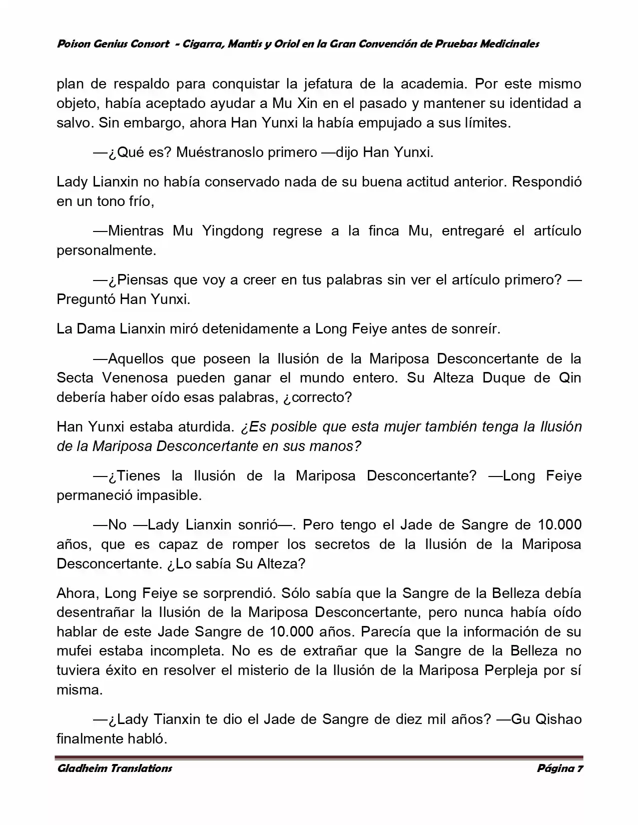 Poison Genious Consort (Novela) - Capítulo 369 - Página 7 - LectorTMOo