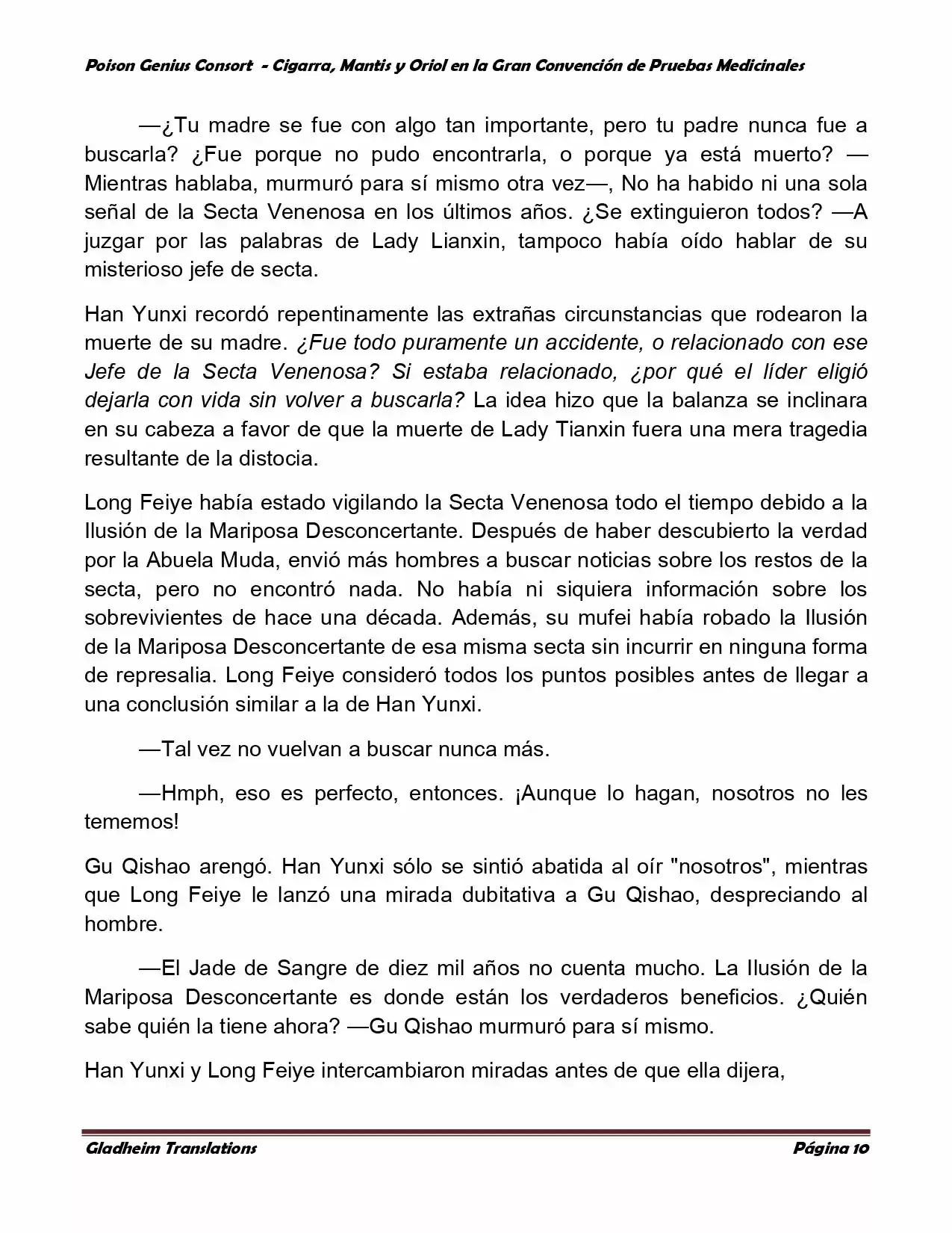 Poison Genious Consort (Novela) - Capítulo 369 - Página 10 - LectorTMOo