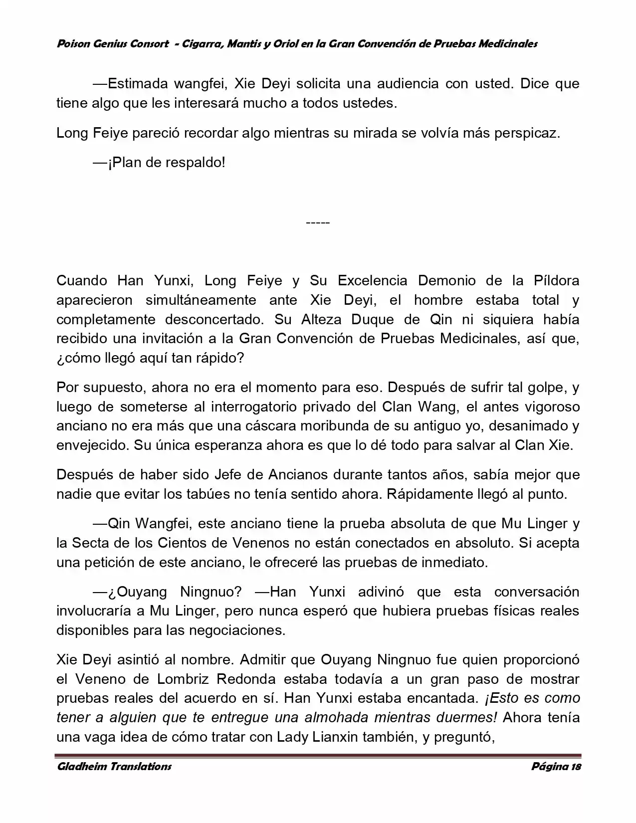 Poison Genious Consort (Novela) - Capítulo 369 - Página 18 - LectorTMOo