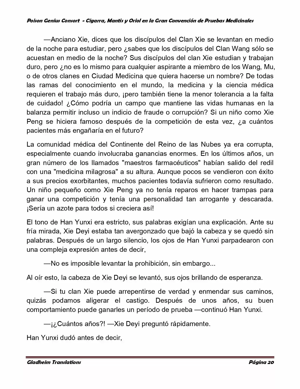 Poison Genious Consort (Novela) - Capítulo 369 - Página 20 - LectorTMOo