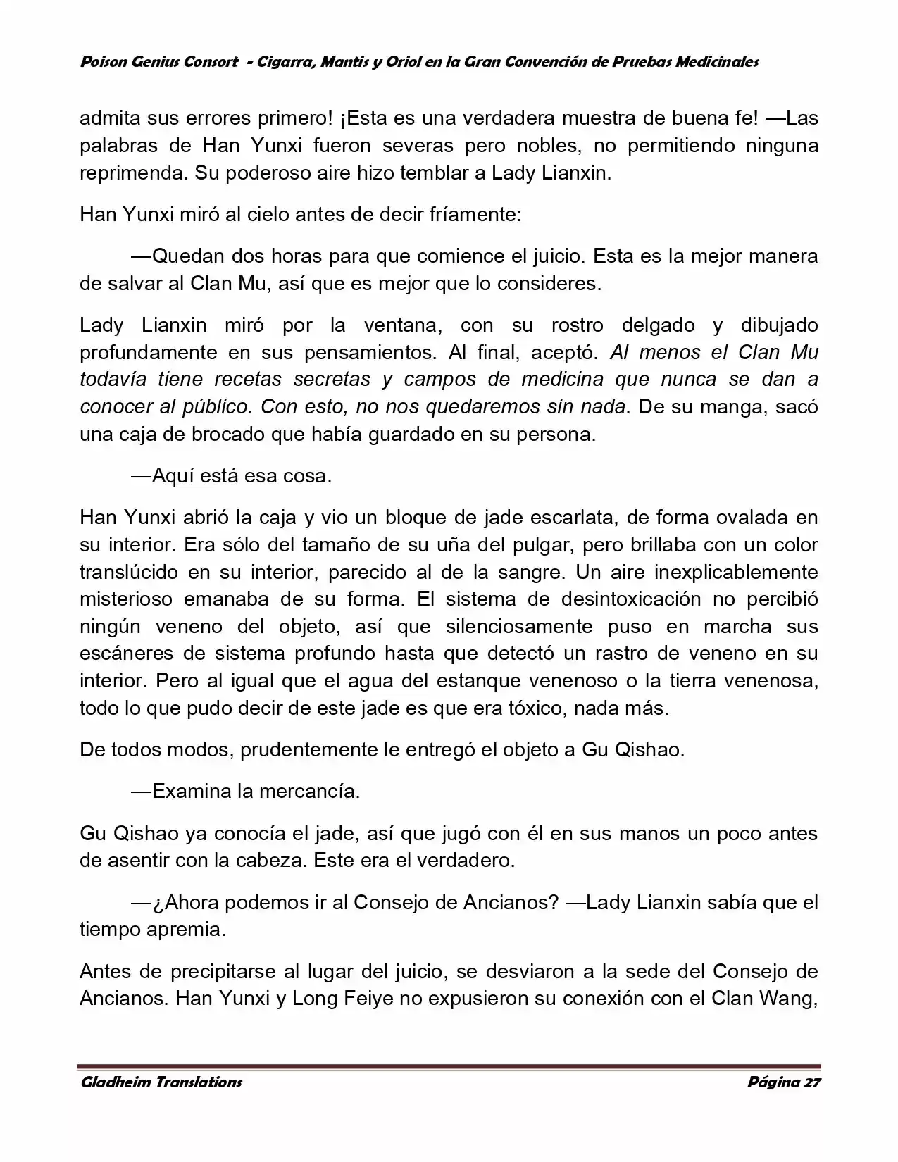 Poison Genious Consort (Novela) - Capítulo 369 - Página 27 - LectorTMOo