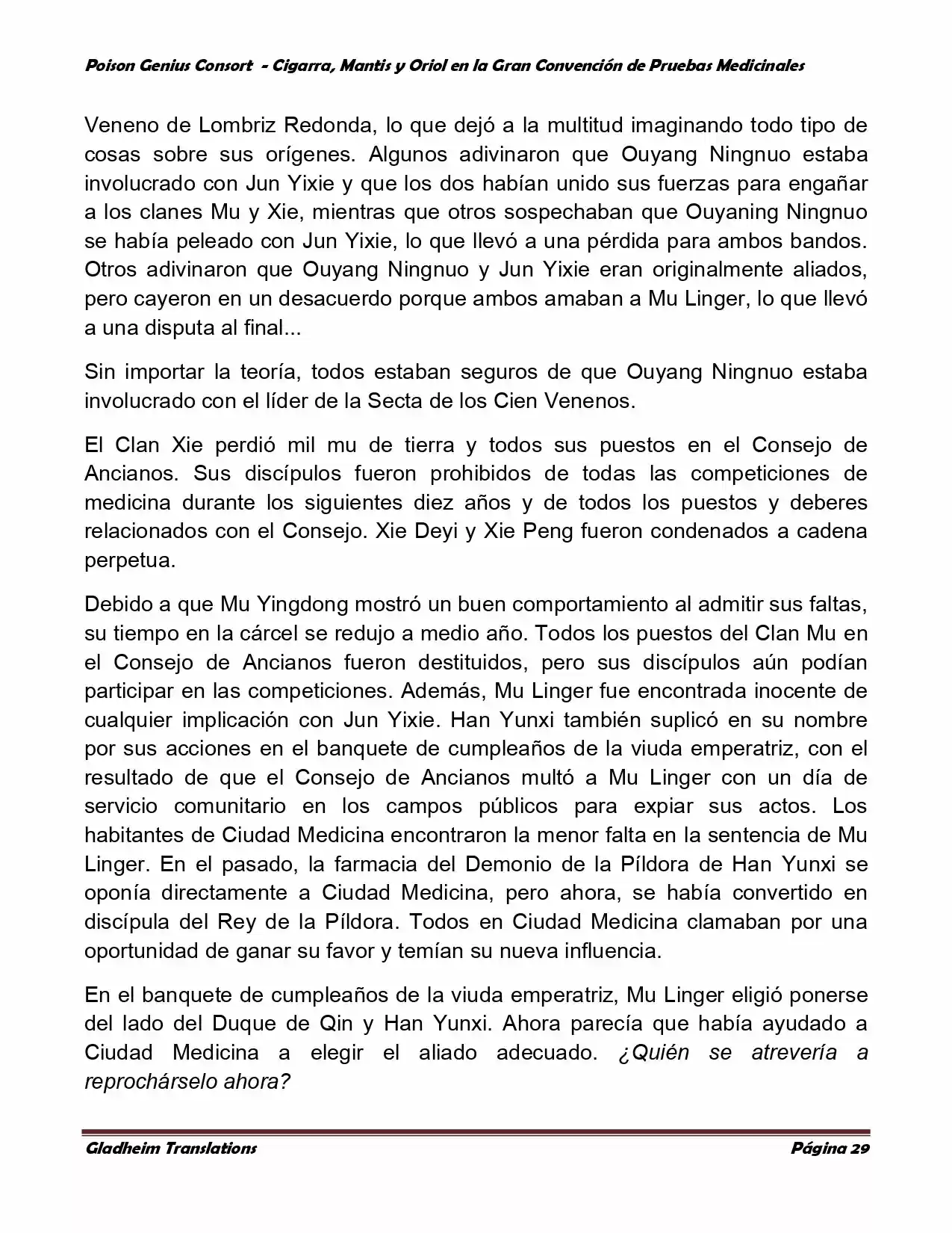 Poison Genious Consort (Novela) - Capítulo 369 - Página 29 - LectorTMOo