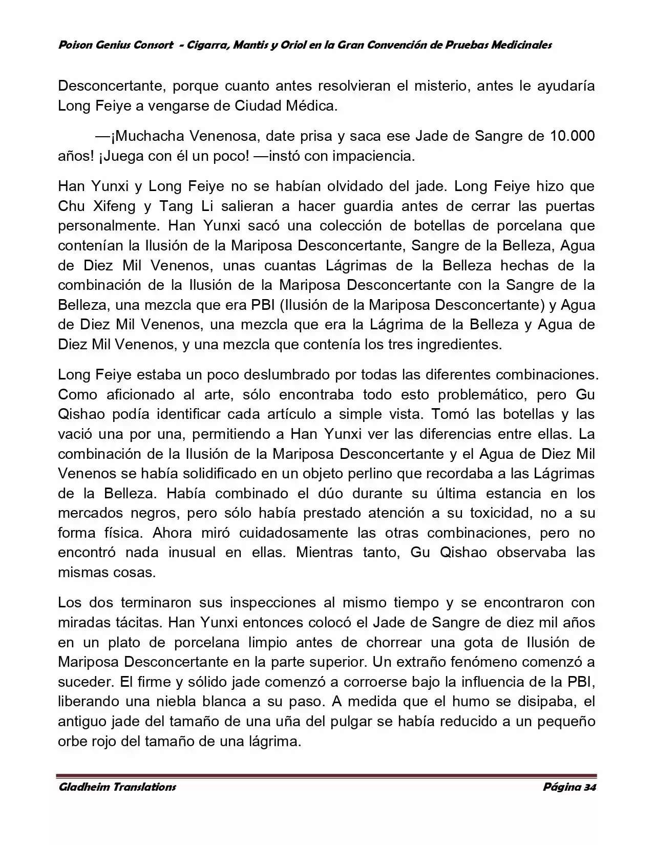 Poison Genious Consort (Novela) - Capítulo 369 - Página 34 - LectorTMOo