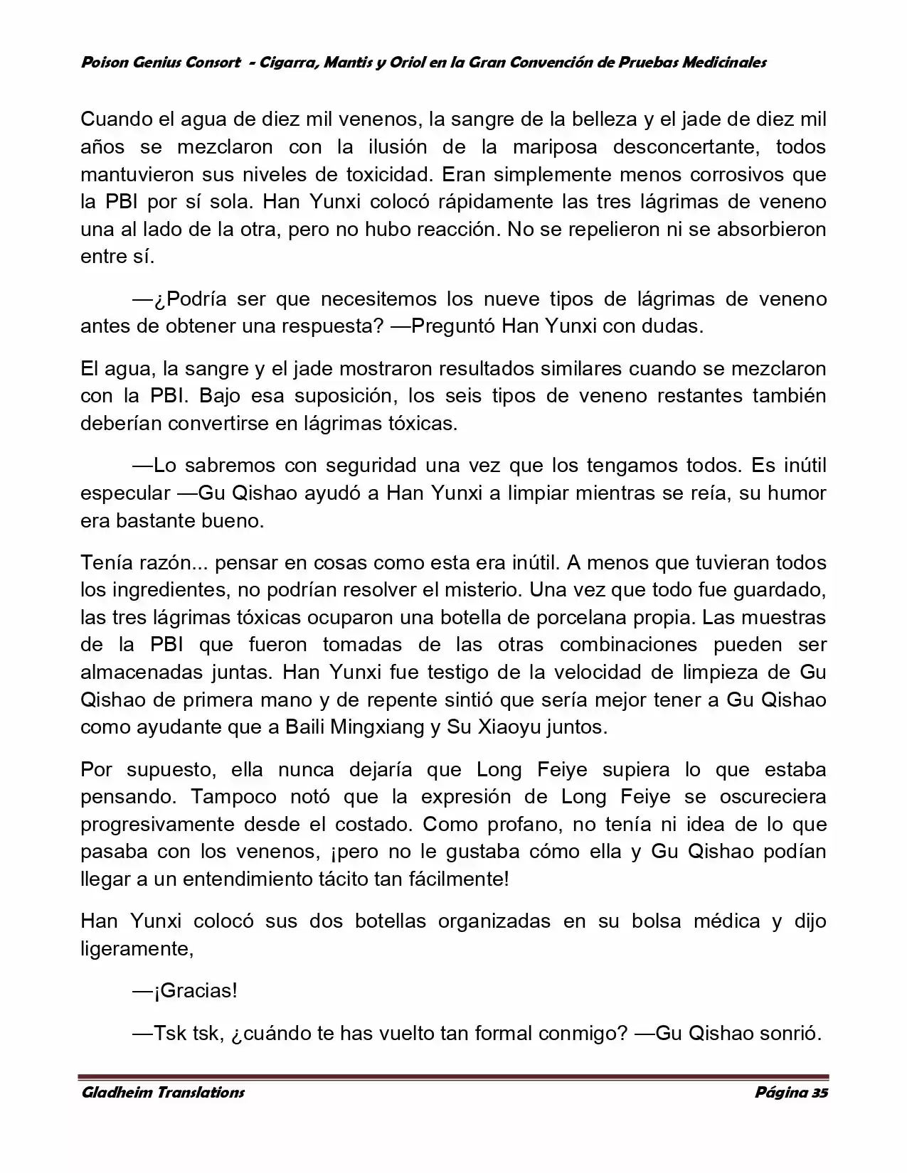 Poison Genious Consort (Novela) - Capítulo 369 - Página 35 - LectorTMOo
