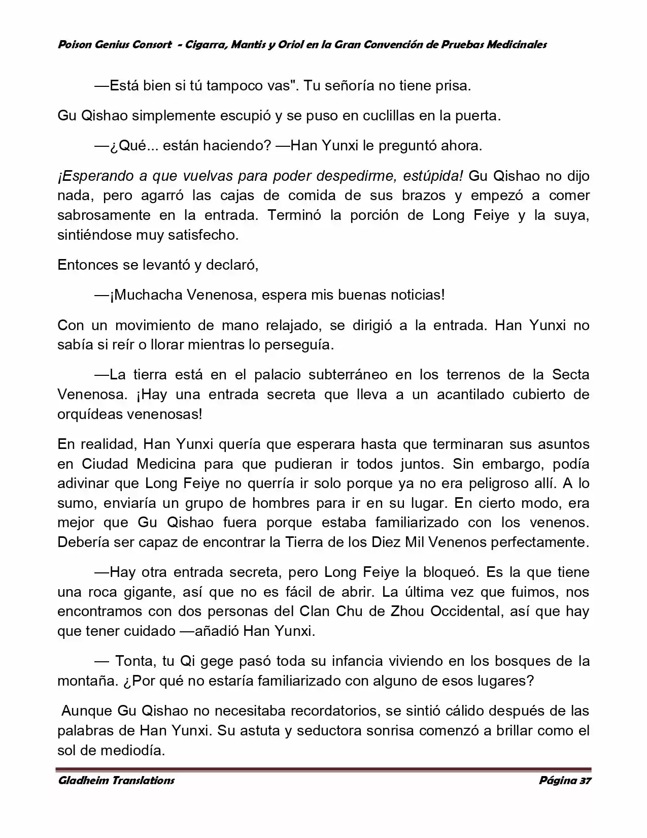 Poison Genious Consort (Novela) - Capítulo 369 - Página 37 - LectorTMOo