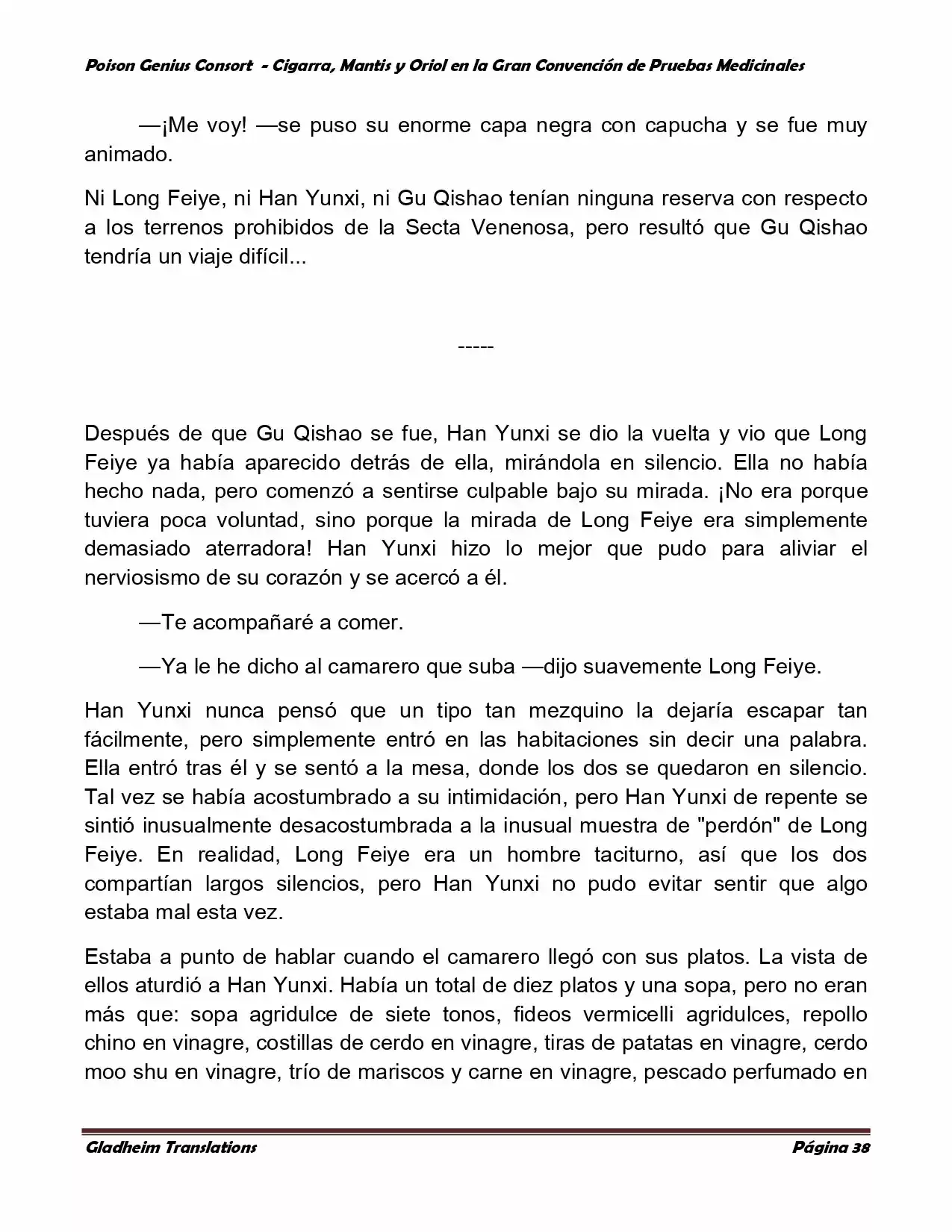 Poison Genious Consort (Novela) - Capítulo 369 - Página 38 - LectorTMOo