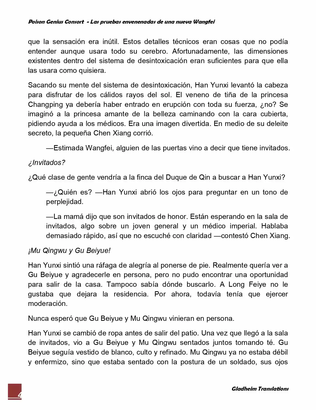 Poison Genious Consort (Novela) - Capítulo 37 - Página 4 - LectorTMOo