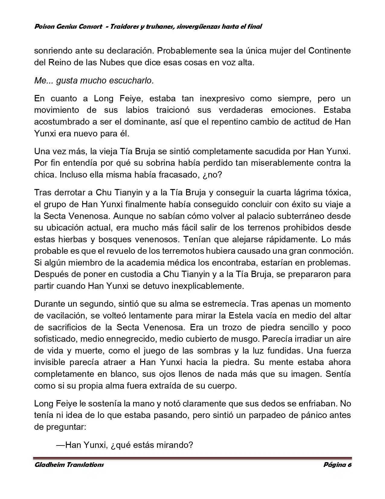Poison Genious Consort (Novela) - Capítulo 371 - Página 6 - LectorTMOo