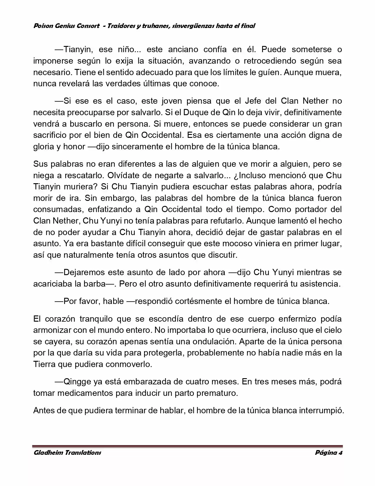 Poison Genious Consort (Novela) - Capítulo 372 - Página 4 - LectorTMOo