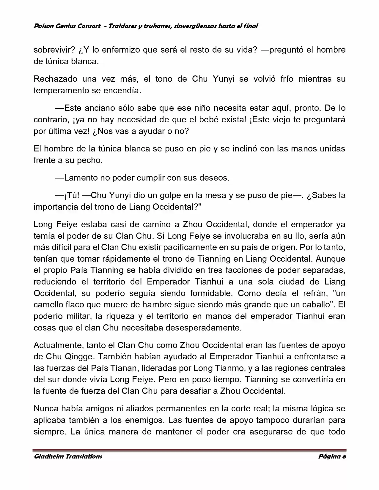 Poison Genious Consort (Novela) - Capítulo 372 - Página 6 - LectorTMOo