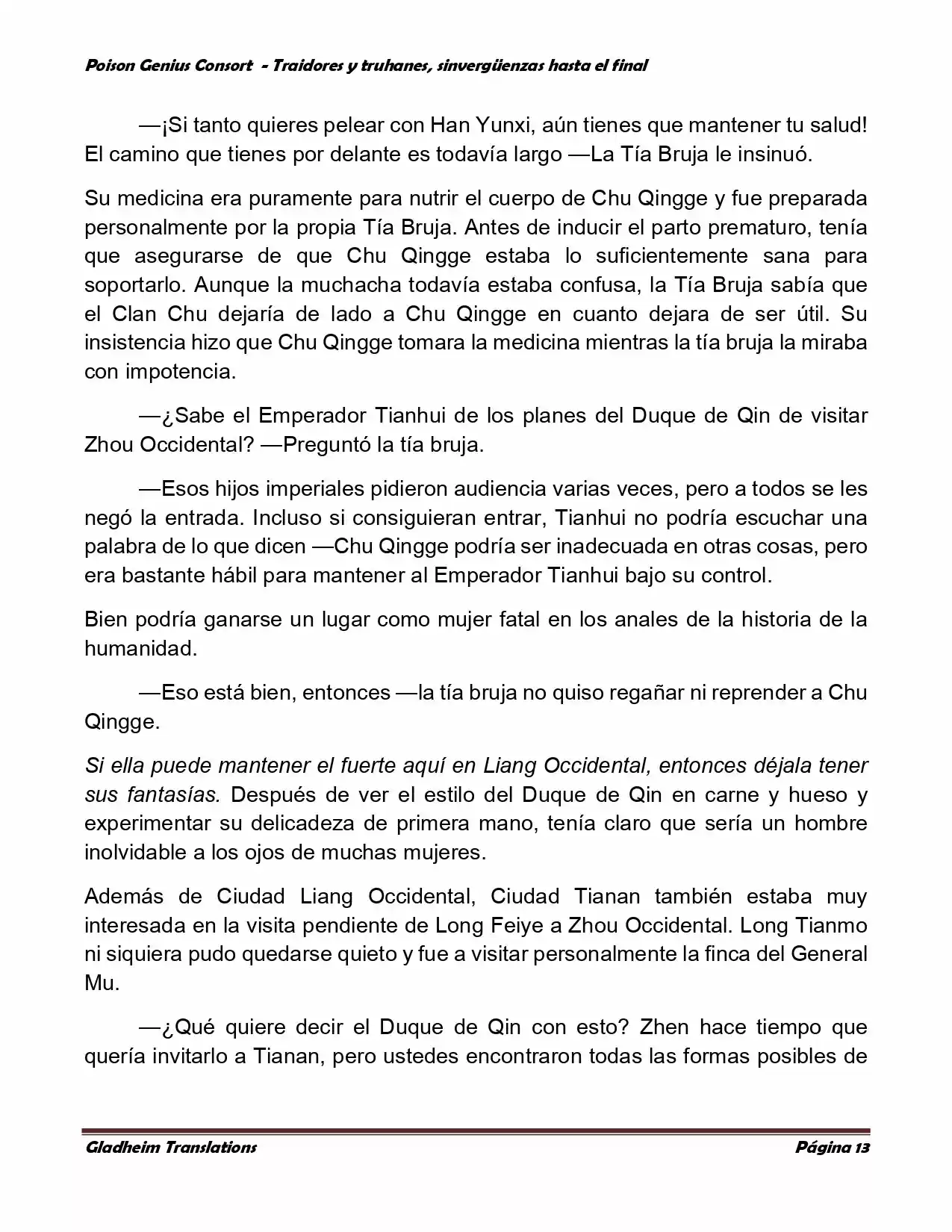 Poison Genious Consort (Novela) - Capítulo 372 - Página 13 - LectorTMOo