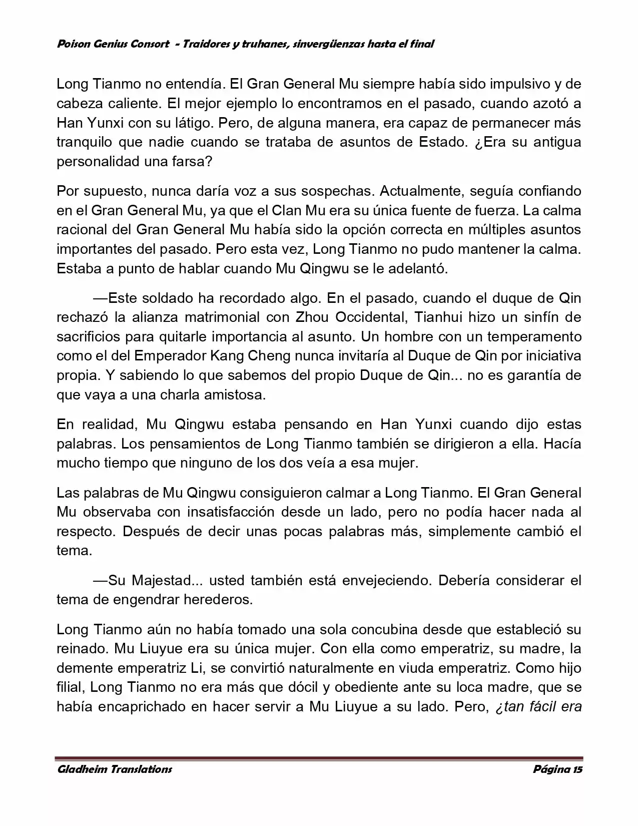 Poison Genious Consort (Novela) - Capítulo 372 - Página 15 - LectorTMOo
