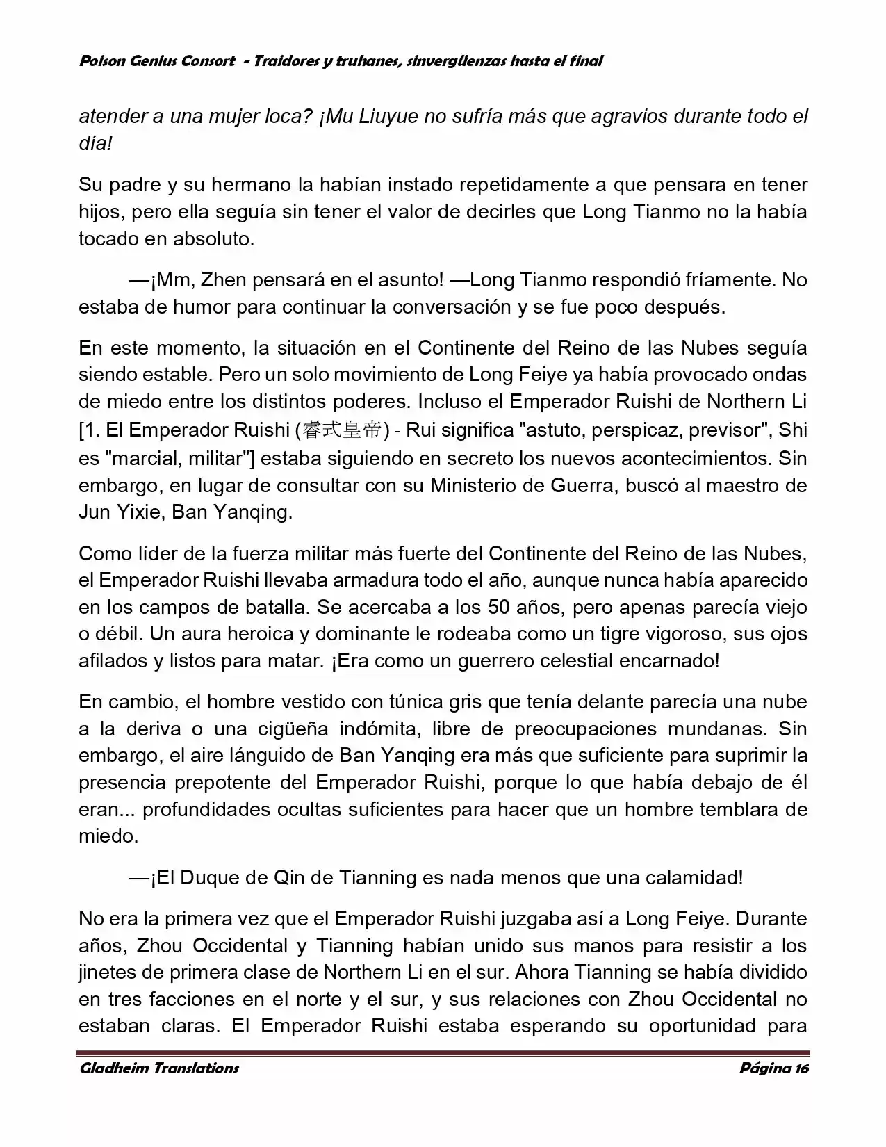 Poison Genious Consort (Novela) - Capítulo 372 - Página 16 - LectorTMOo