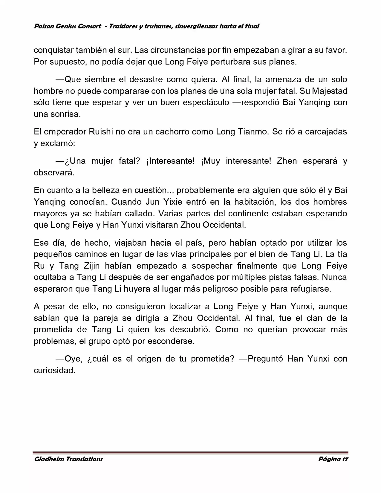 Poison Genious Consort (Novela) - Capítulo 372 - Página 17 - LectorTMOo