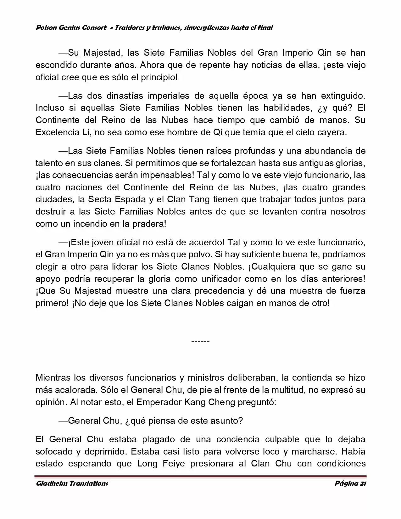 Poison Genious Consort (Novela) - Capítulo 372 - Página 21 - LectorTMOo
