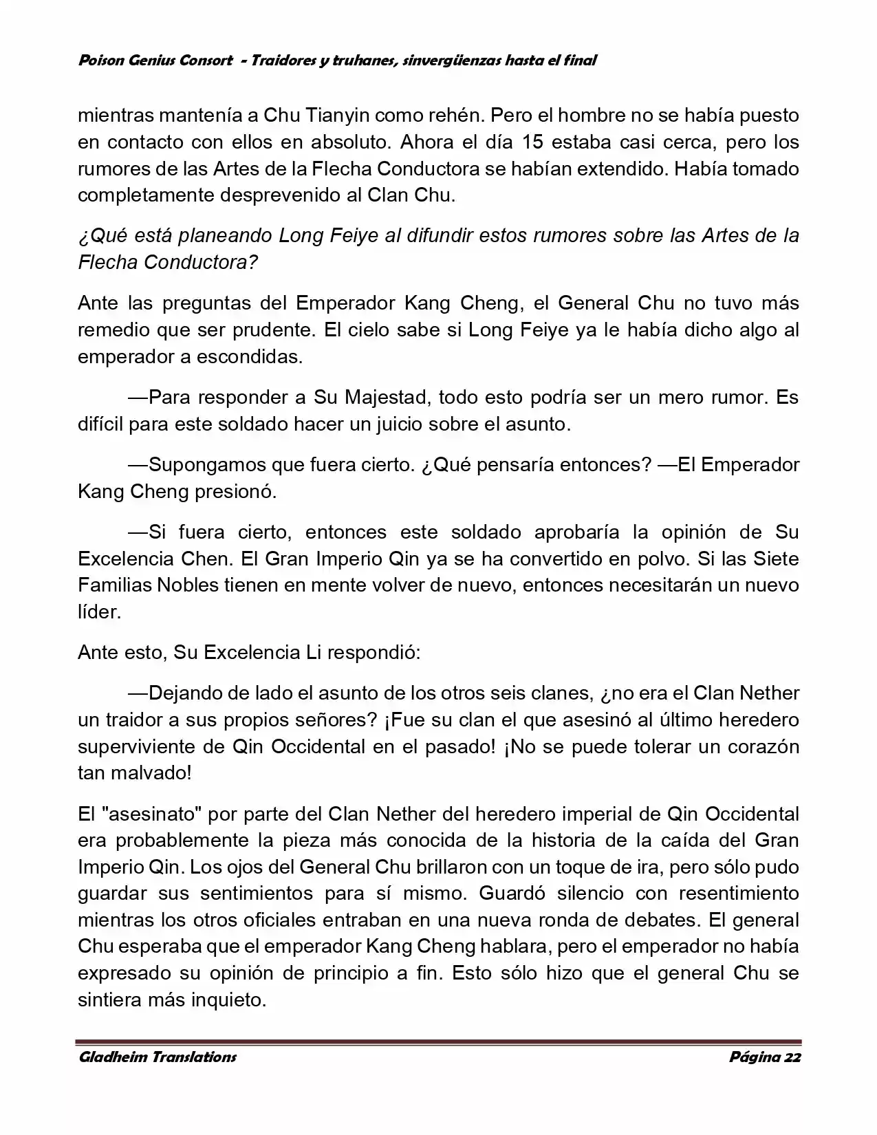 Poison Genious Consort (Novela) - Capítulo 372 - Página 22 - LectorTMOo
