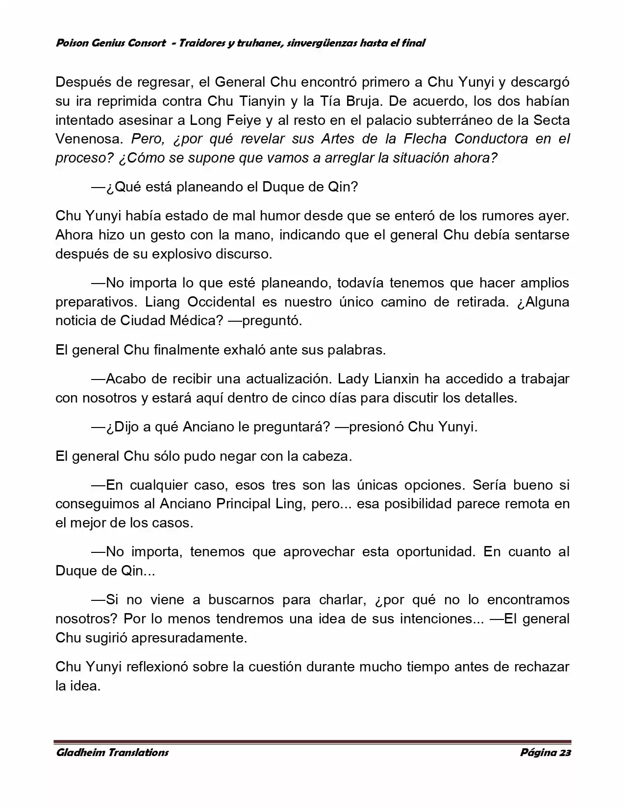 Poison Genious Consort (Novela) - Capítulo 372 - Página 23 - LectorTMOo