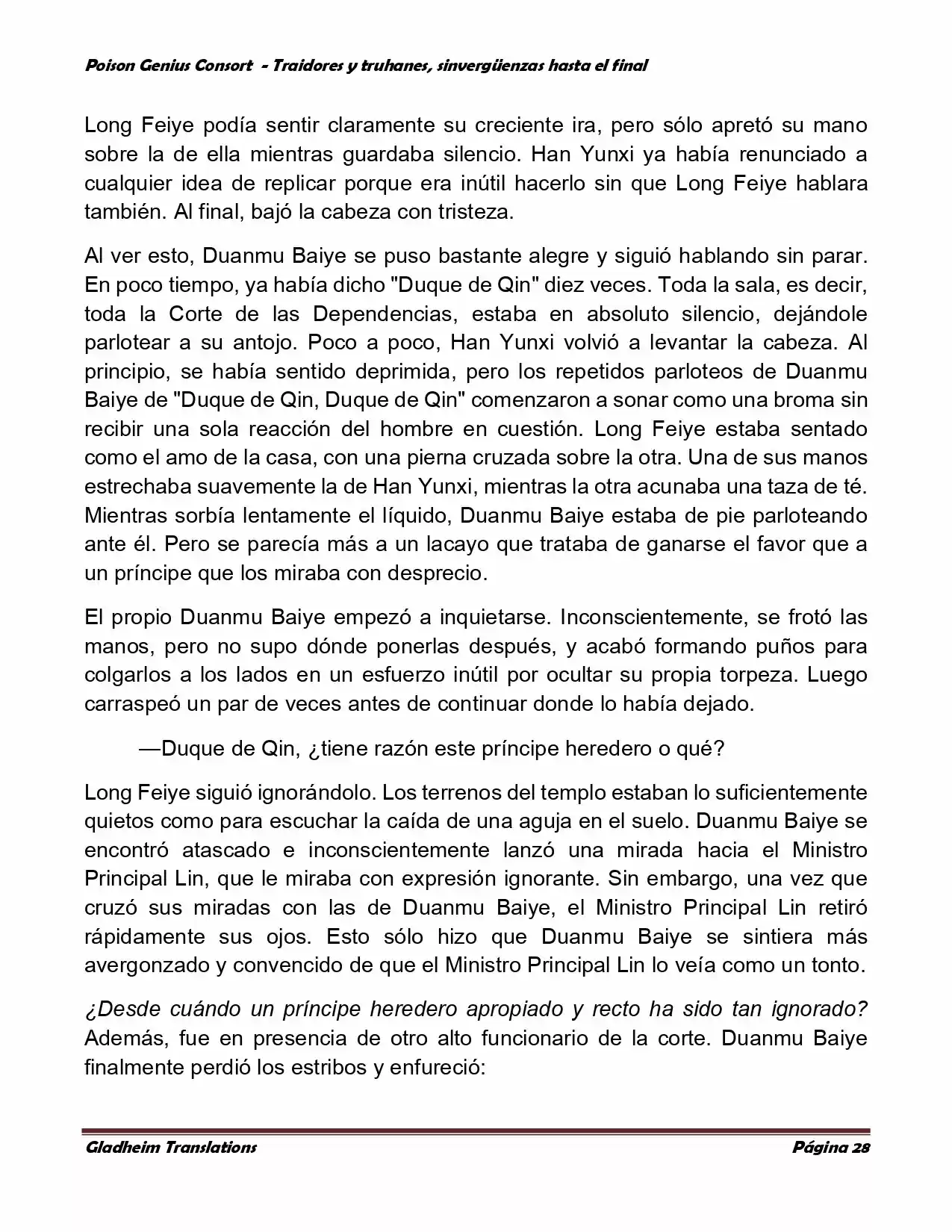 Poison Genious Consort (Novela) - Capítulo 372 - Página 28 - LectorTMOo