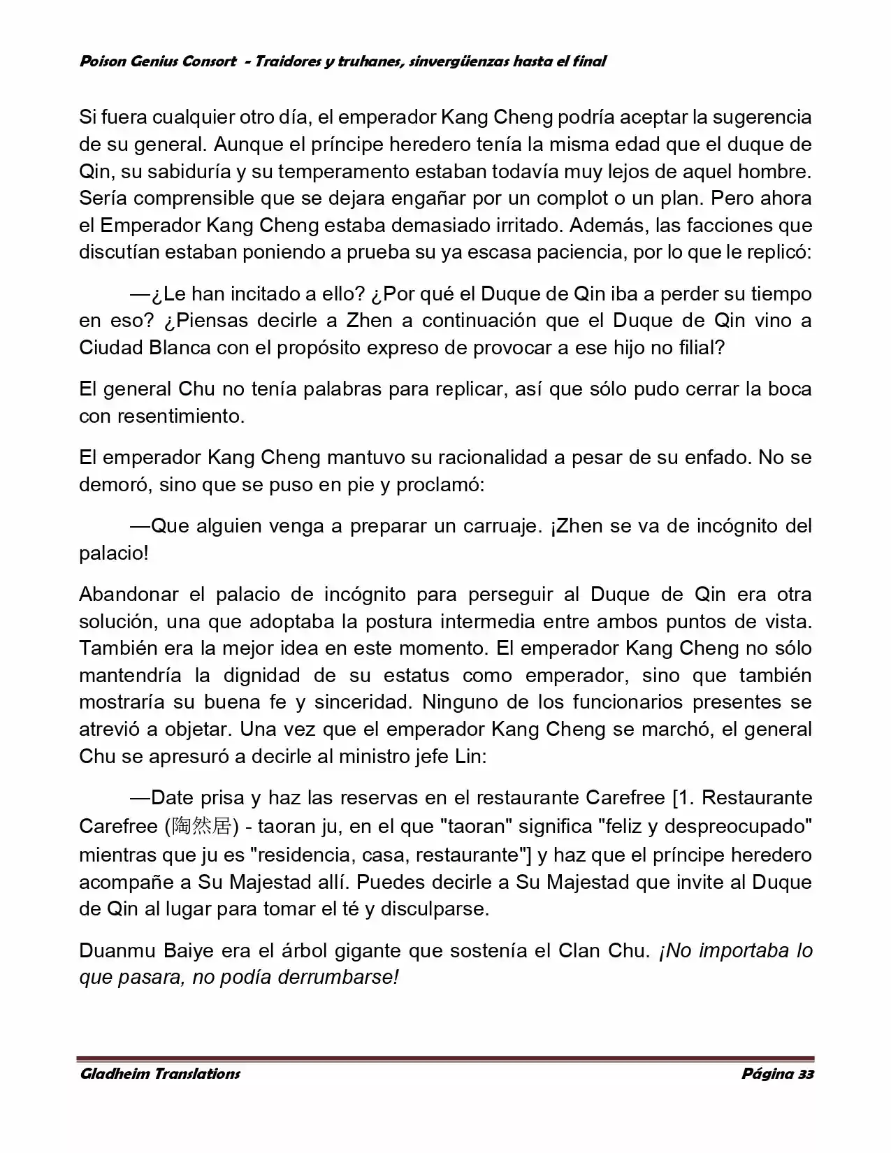 Poison Genious Consort (Novela) - Capítulo 372 - Página 33 - LectorTMOo