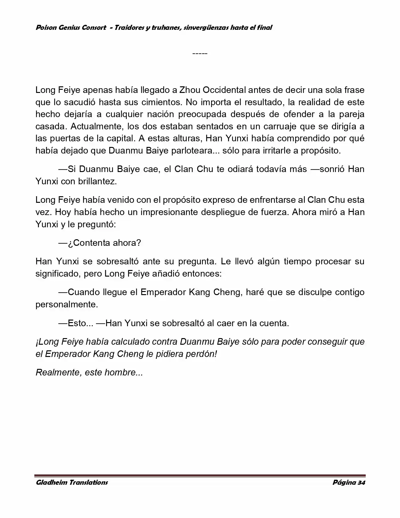 Poison Genious Consort (Novela) - Capítulo 372 - Página 34 - LectorTMOo