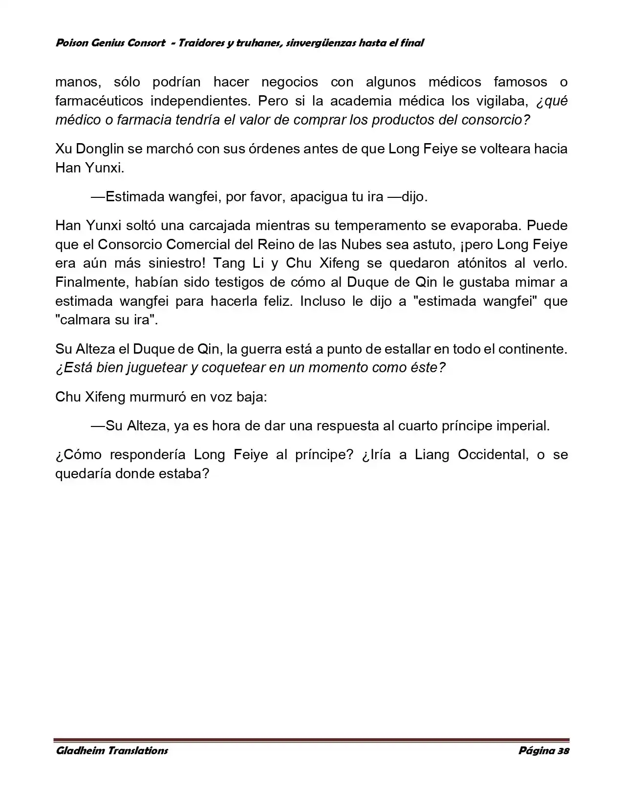 Poison Genious Consort (Novela) - Capítulo 373.50 - Página 38 - LectorTMOo