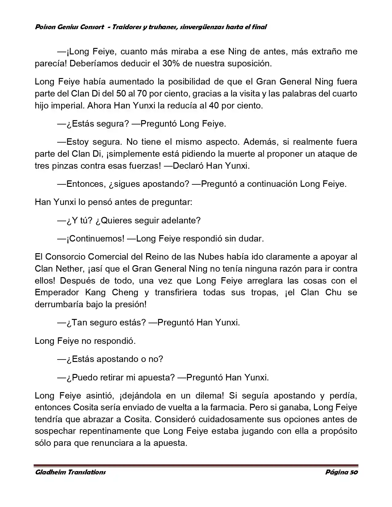 Poison Genious Consort (Novela) - Capítulo 373.50 - Página 50 - LectorTMOo