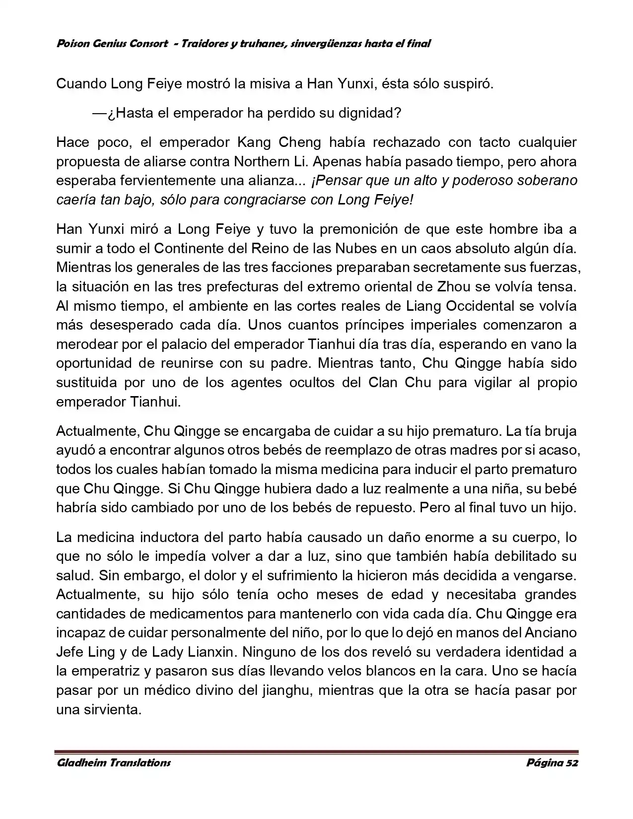 Poison Genious Consort (Novela) - Capítulo 373.50 - Página 52 - LectorTMOo