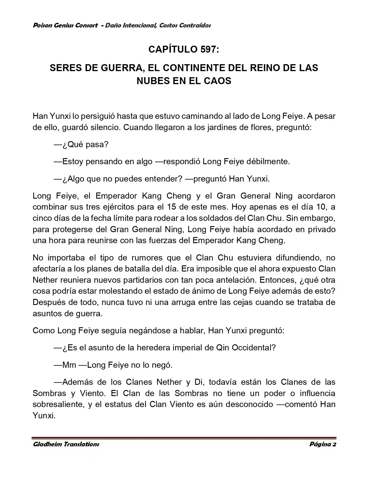 Poison Genious Consort (Novela) - Capítulo 374 - Página 4 - LectorTMOo