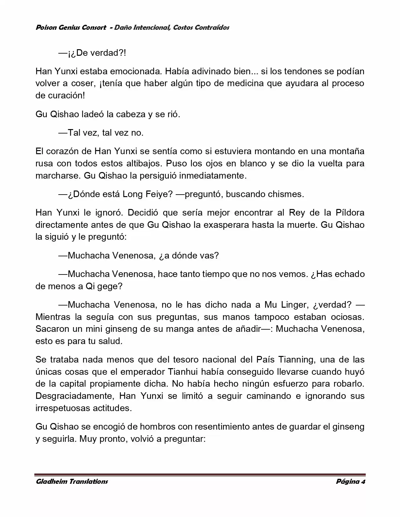Poison Genious Consort (Novela) - Capítulo 376 - Página 4 - LectorTMOo