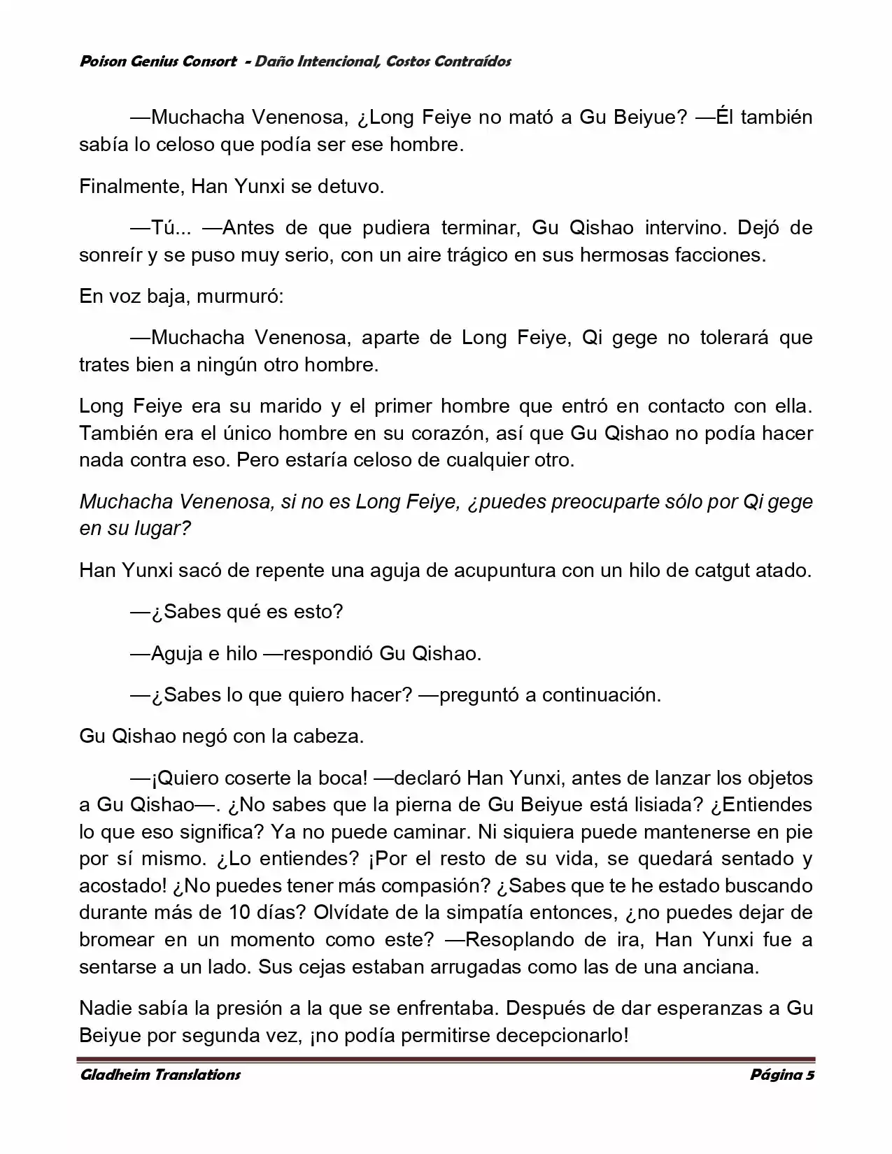 Poison Genious Consort (Novela) - Capítulo 376 - Página 5 - LectorTMOo