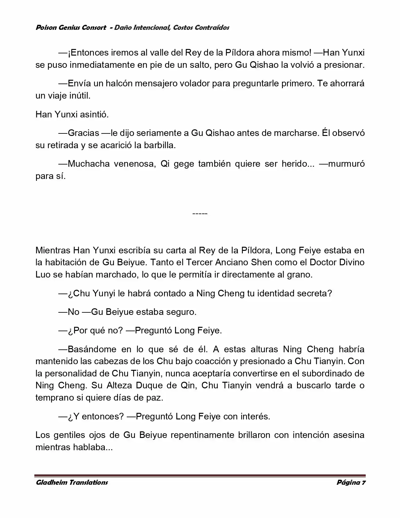 Poison Genious Consort (Novela) - Capítulo 376 - Página 7 - LectorTMOo