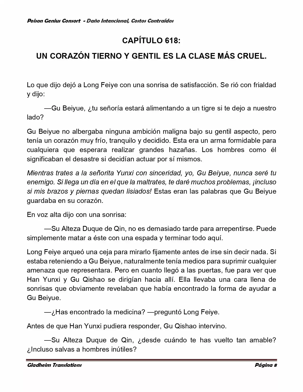 Poison Genious Consort (Novela) - Capítulo 376 - Página 8 - LectorTMOo