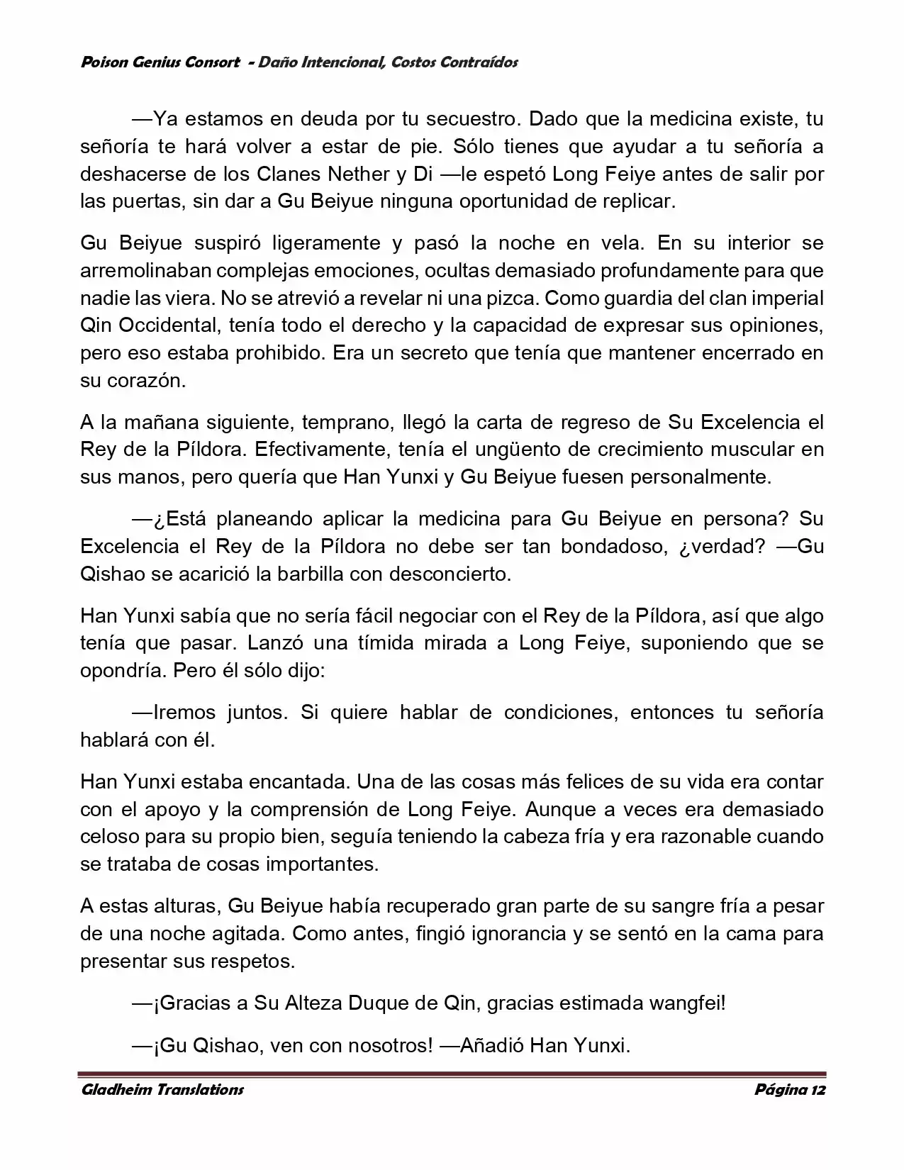 Poison Genious Consort (Novela) - Capítulo 376 - Página 12 - LectorTMOo