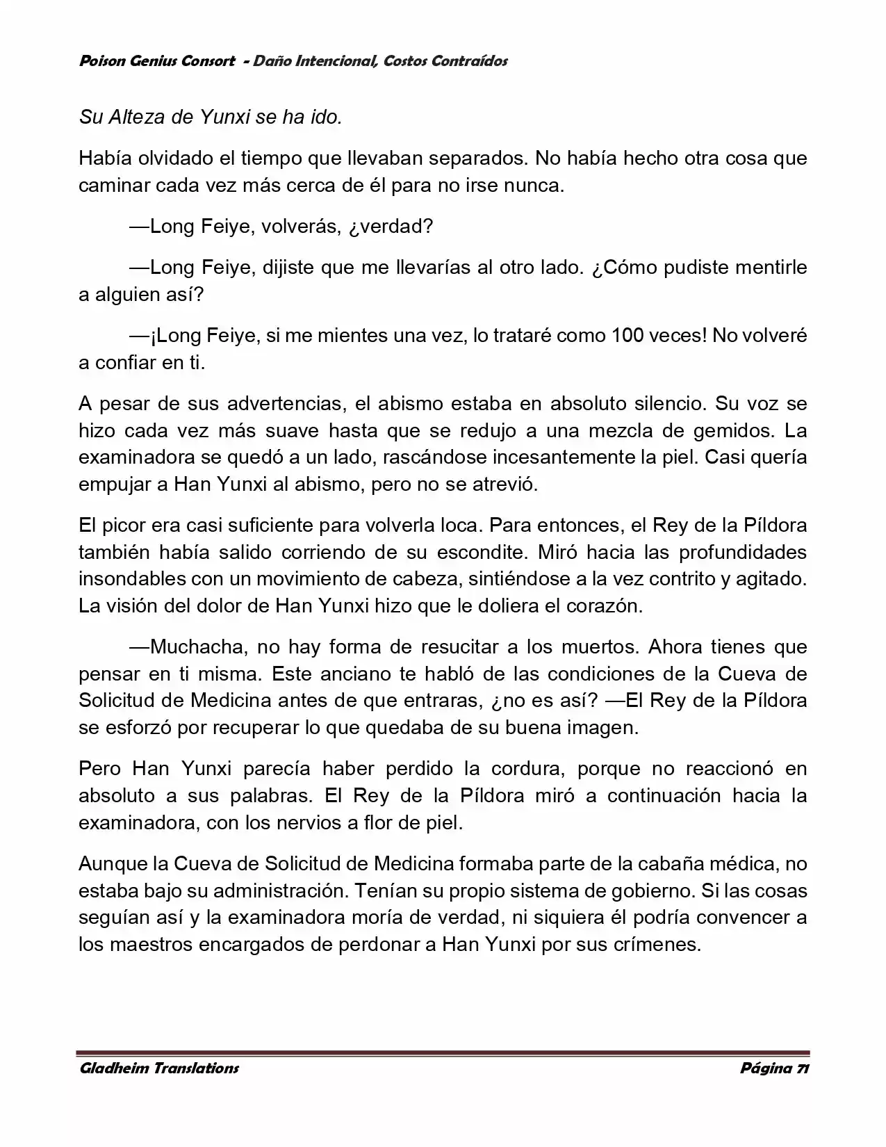 Poison Genious Consort (Novela) - Capítulo 376 - Página 71 - LectorTMOo