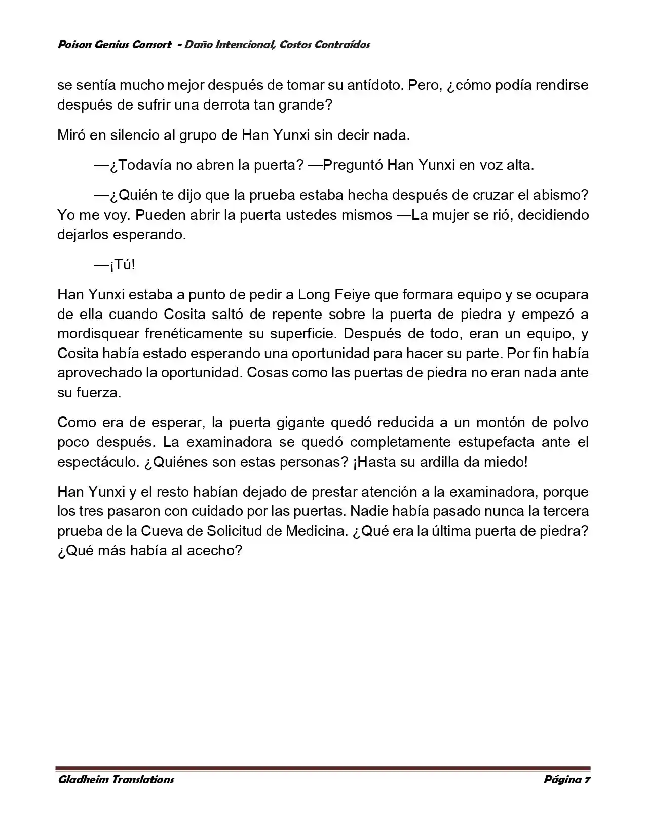 Poison Genious Consort (Novela) - Capítulo 377 - Página 7 - LectorTMOo
