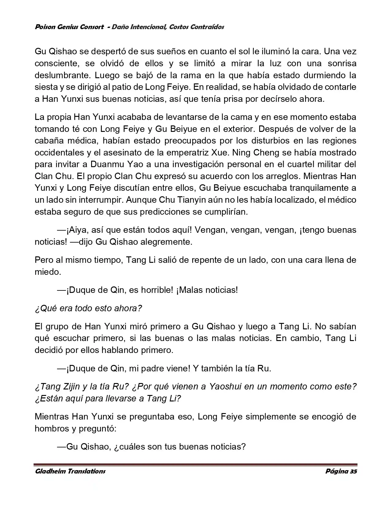 Poison Genious Consort (Novela) - Capítulo 377 - Página 35 - LectorTMOo