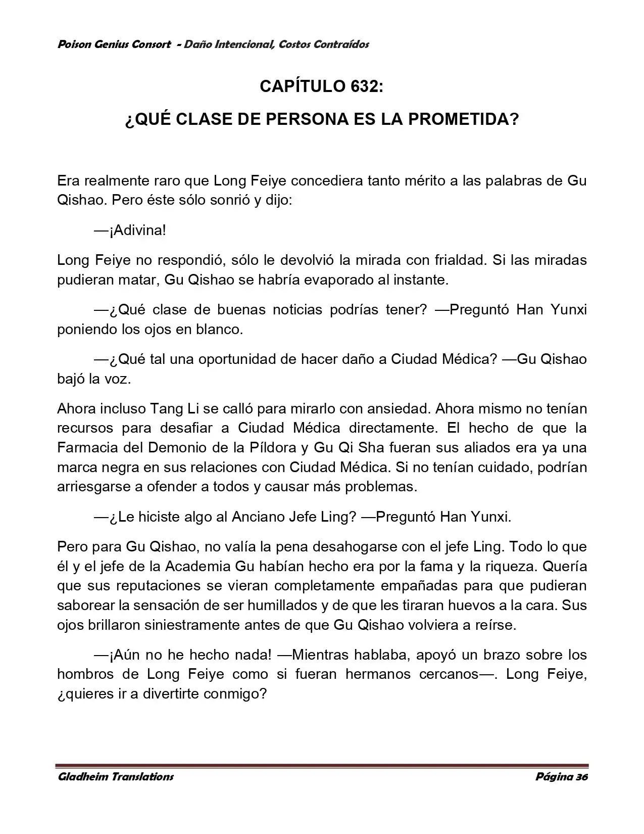 Poison Genious Consort (Novela) - Capítulo 377 - Página 36 - LectorTMOo