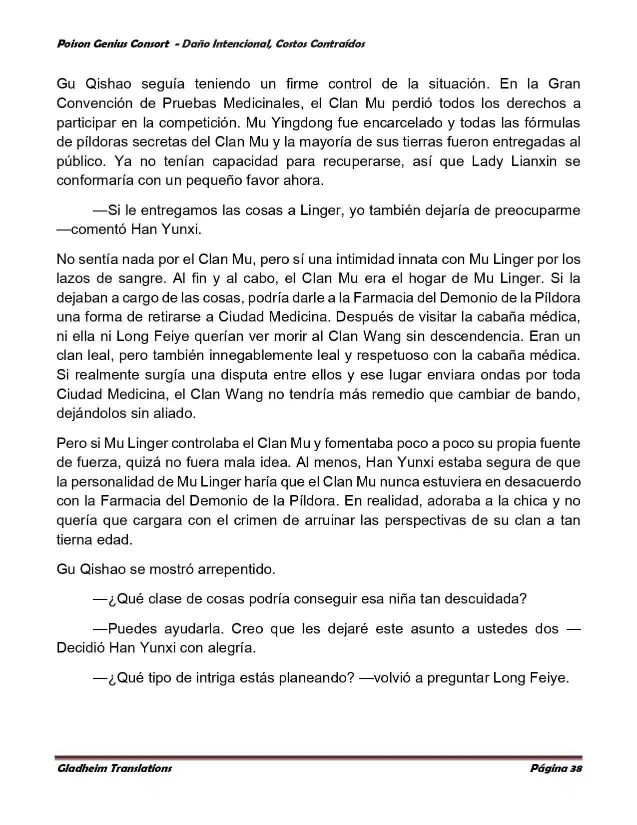 Poison Genious Consort (Novela) - Capítulo 377 - Página 38 - LectorTMOo