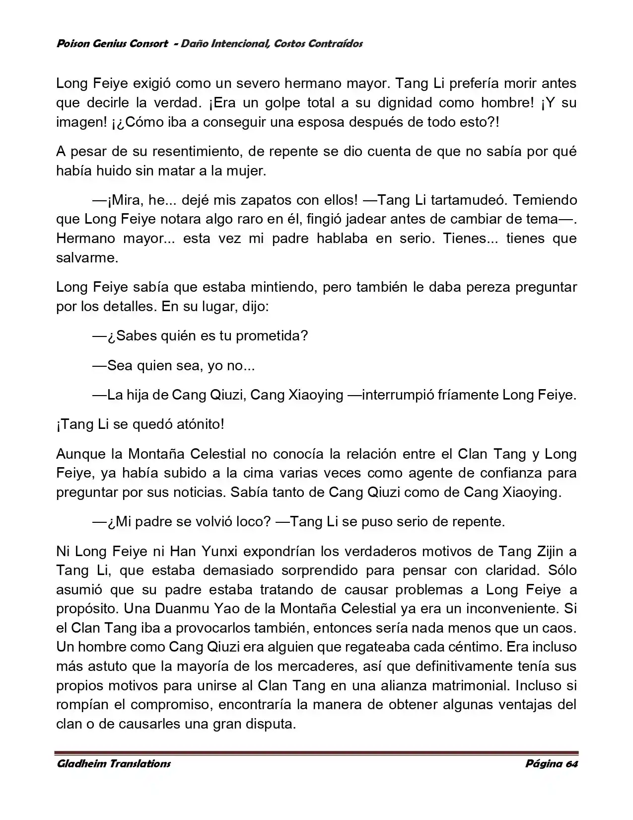 Poison Genious Consort (Novela) - Capítulo 377 - Página 64 - LectorTMOo