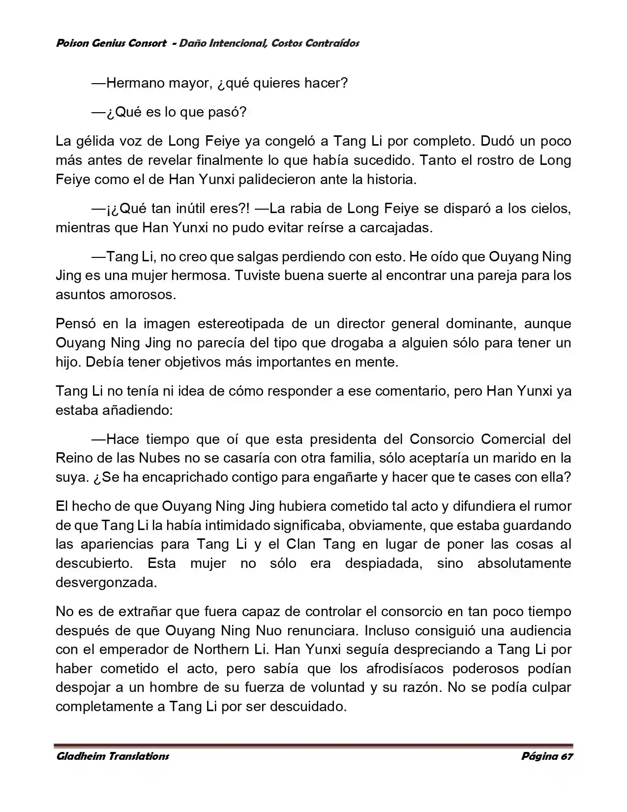 Poison Genious Consort (Novela) - Capítulo 377 - Página 67 - LectorTMOo